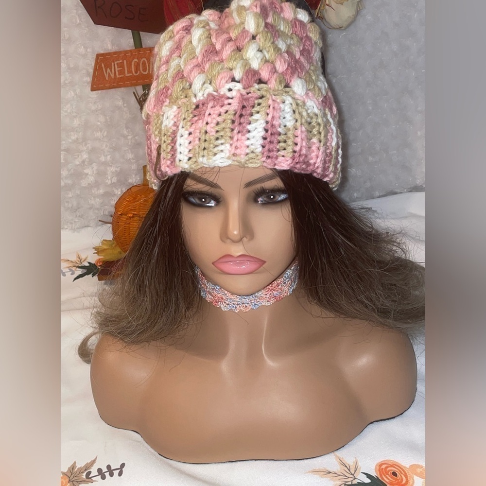 Introducing DocL’s Empowerment Patches Crochet Hat says “Failure Brings Success”